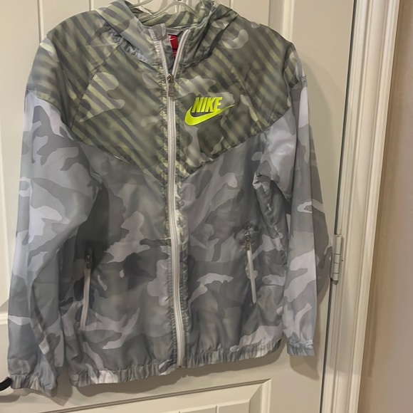 nike camo rain jacket